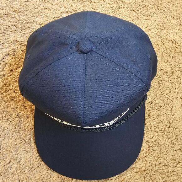 Vtg Operation Desert Storm Hat Blue Rope Snapback Cap Iraq Trucker 90s Military - Picture 6 of 11